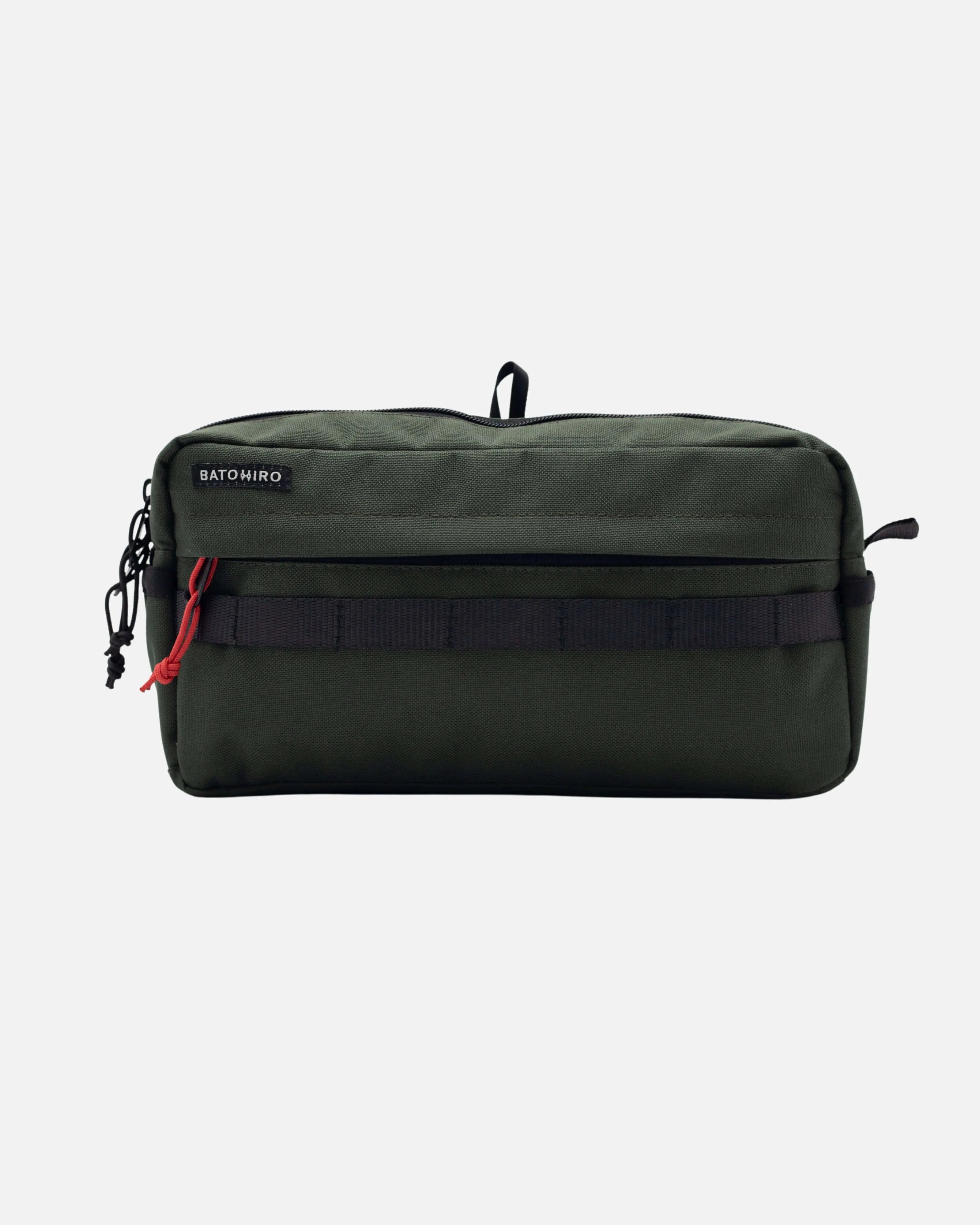 Cestovní ledvinka KAI v tmavě zelené barvě, vyrobená z nepromokavé CORDURA® 500D.