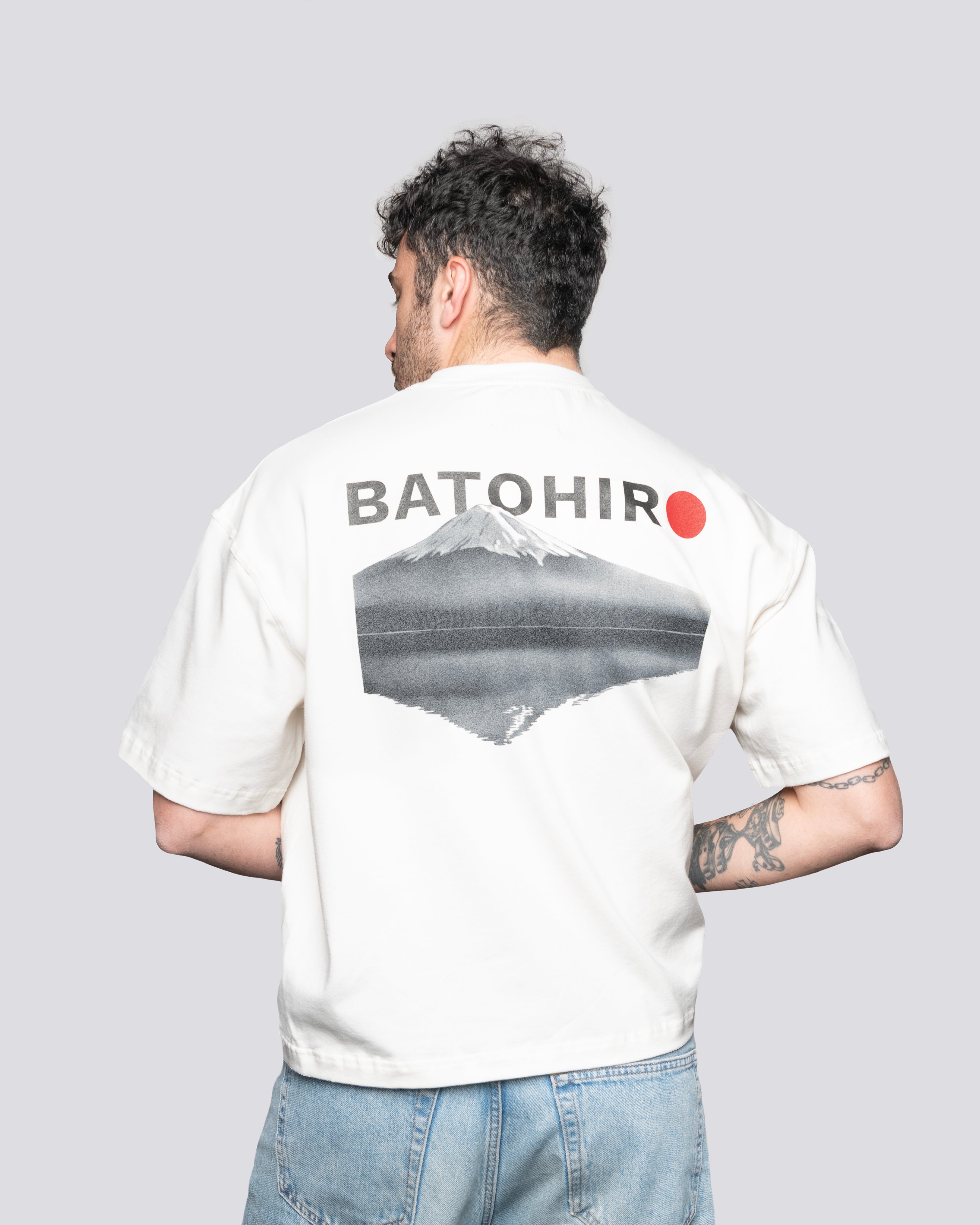 Fuji - Kurz geschnittenes Oversized-T-Shirt
