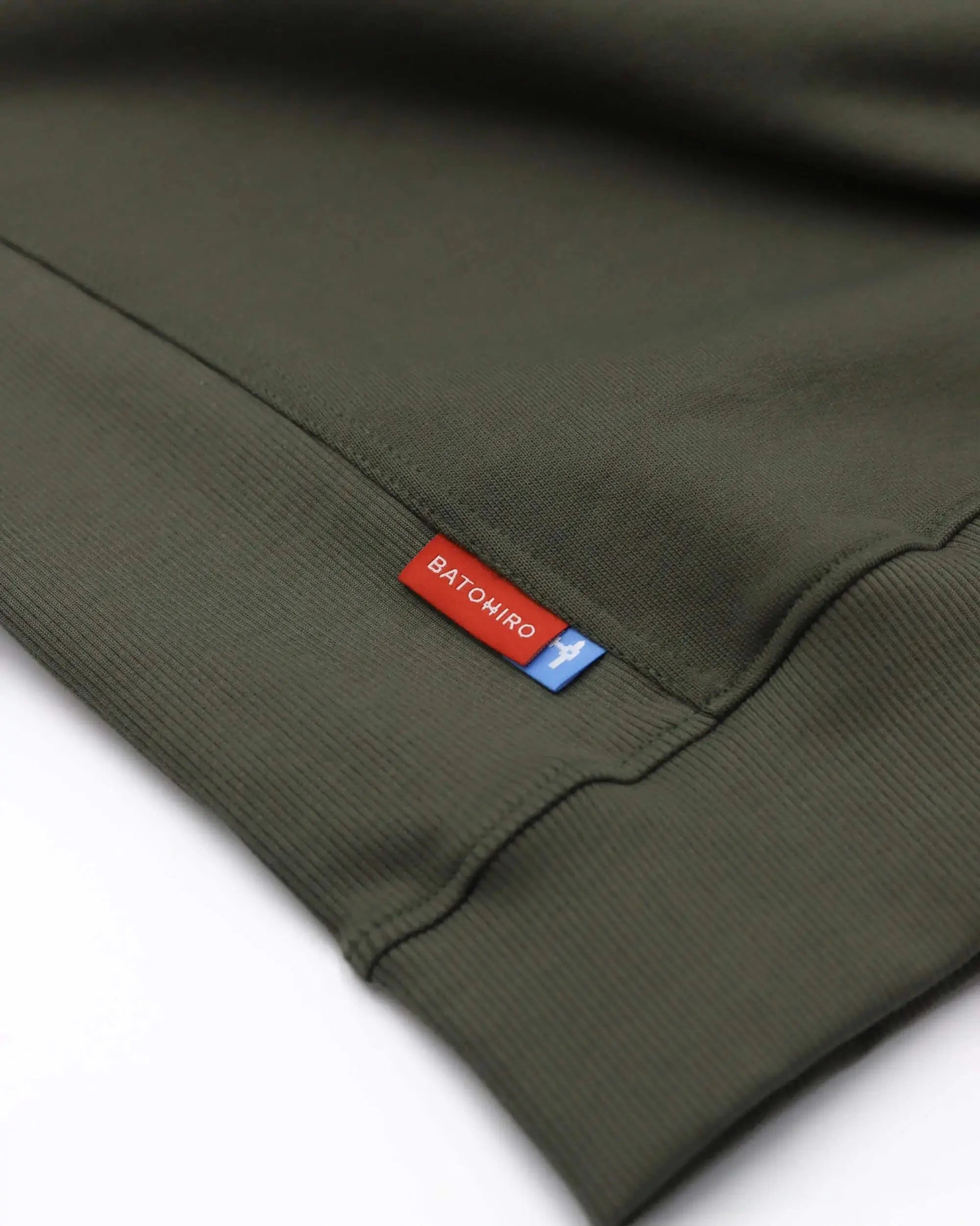 Cropped Mikina 343 - Crewneck Green Batohiro