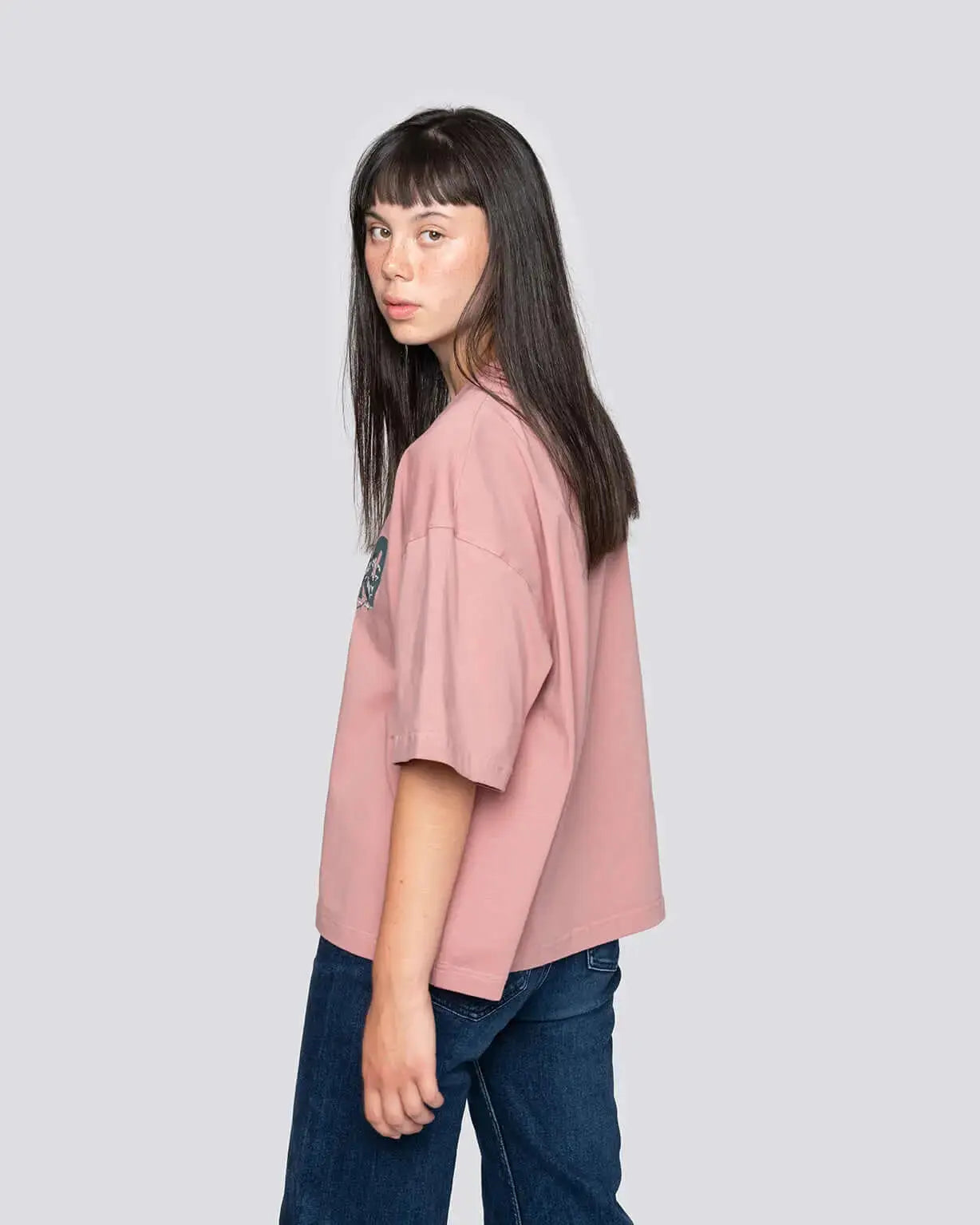 Birds - Cropped Oversized Tee Batohiro