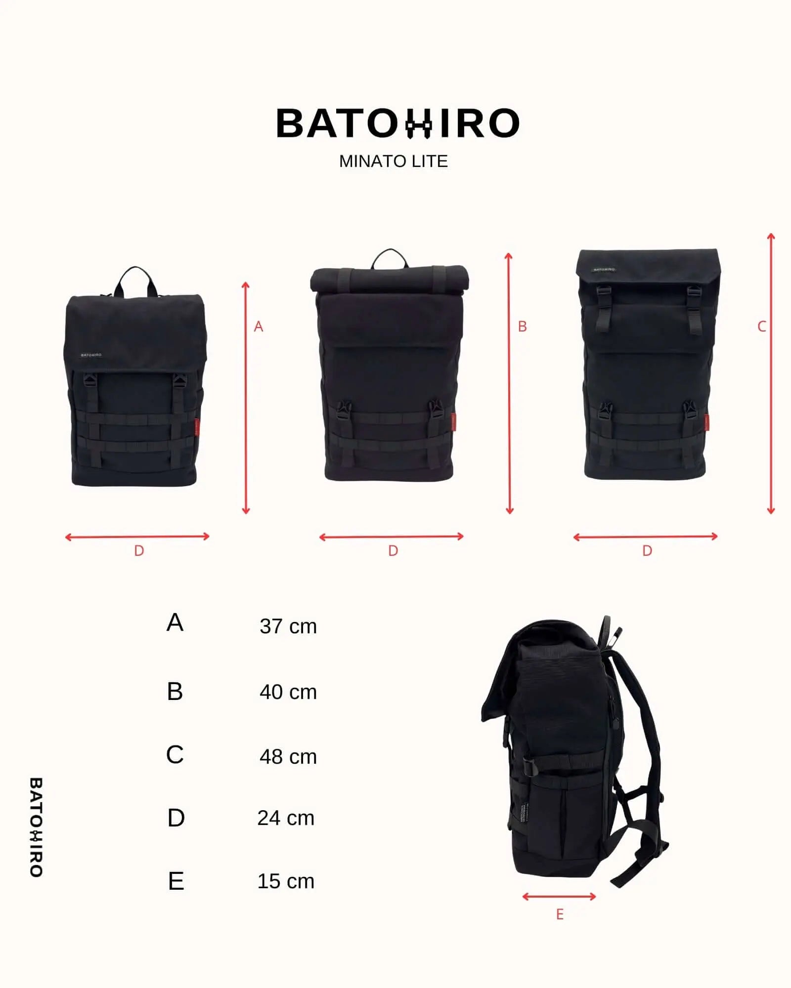 Minato Lite 2.0 - Forest Green Batohiro