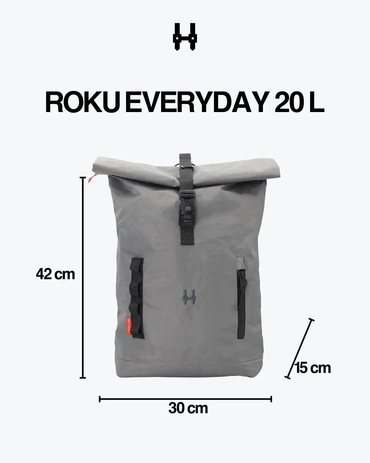 Roku Everyday 20L - Steel Grey Backpack