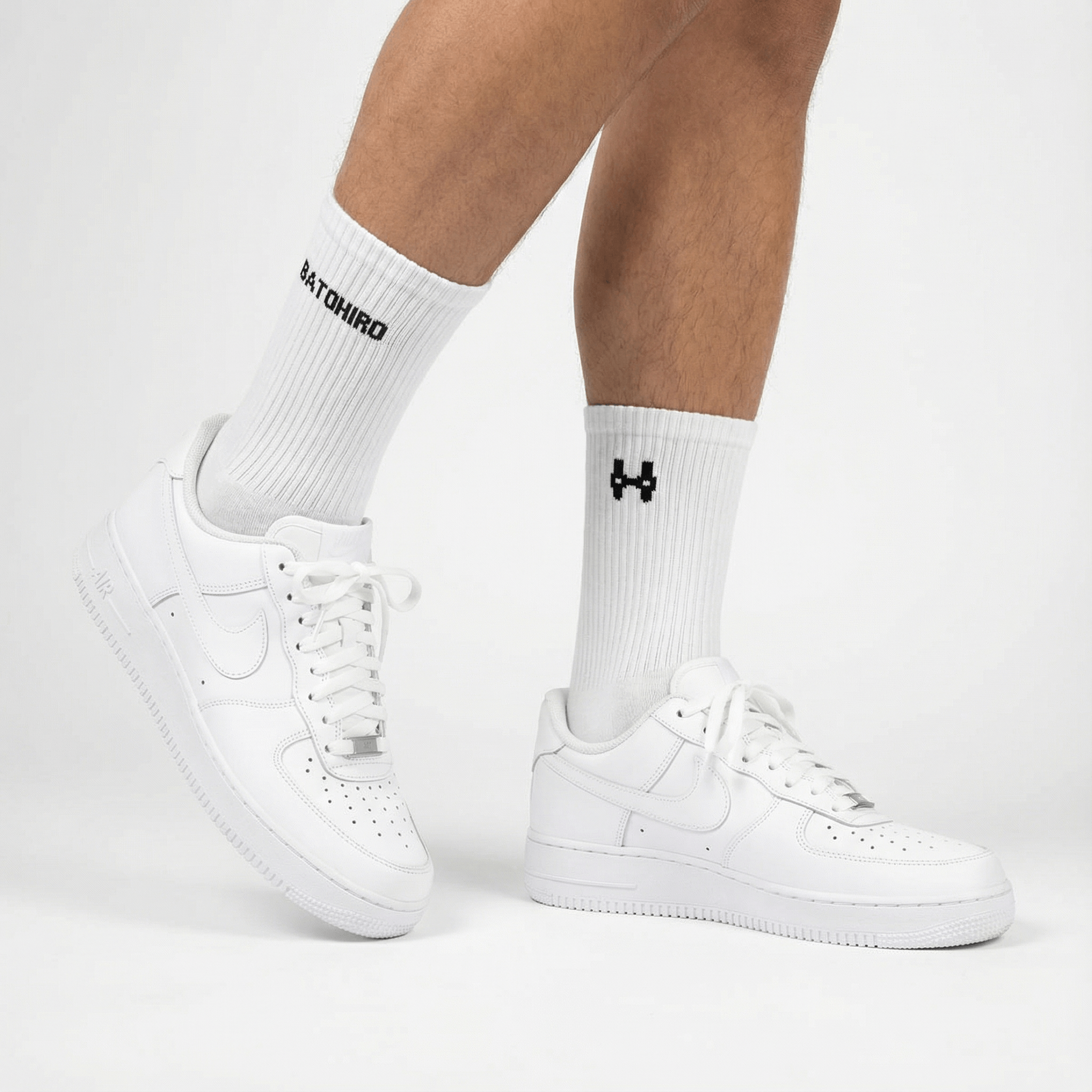 Batohiro Crew Socks - Grey