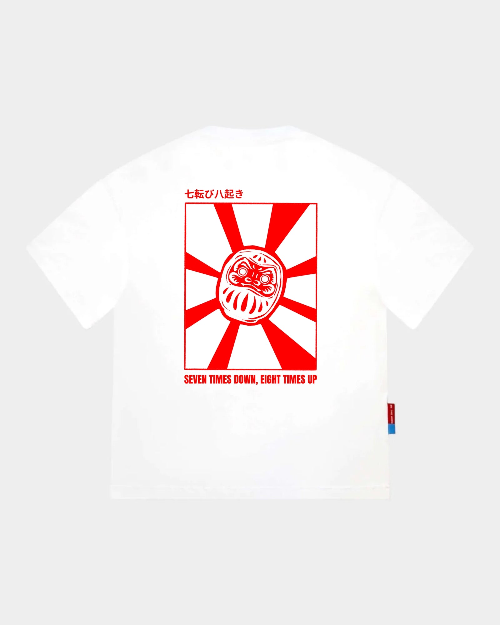 Daruma - White Cropped Oversized Tee