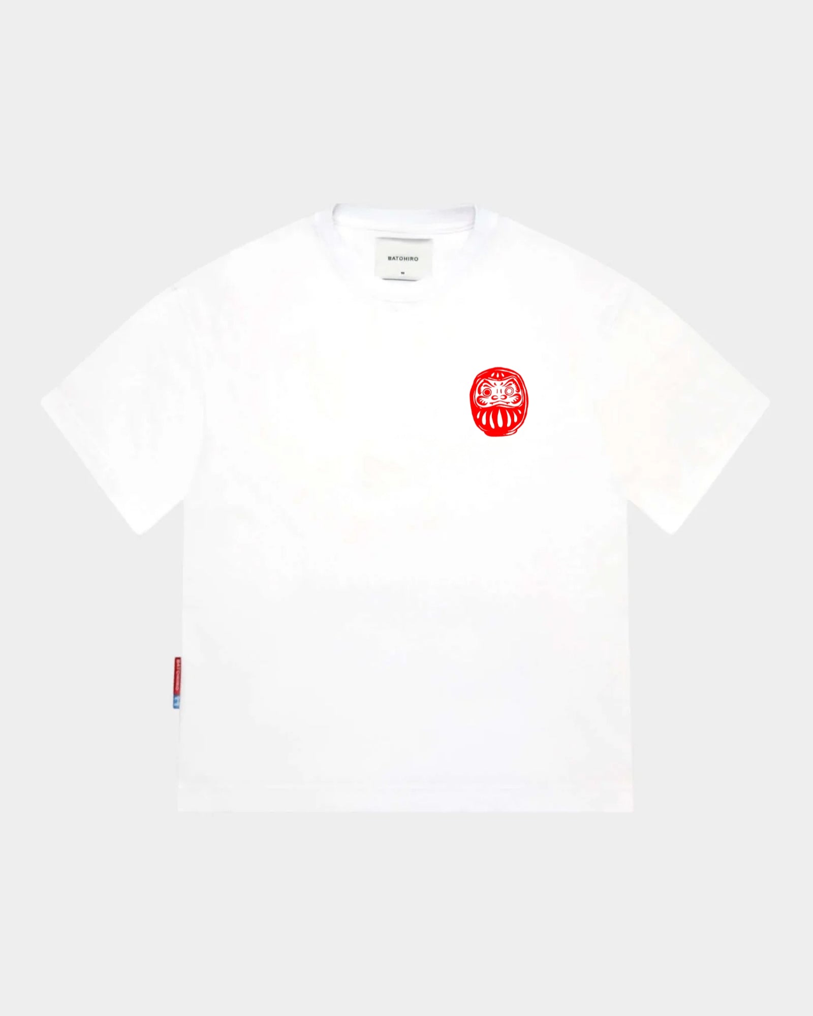 Daruma - White Cropped Oversized Tee