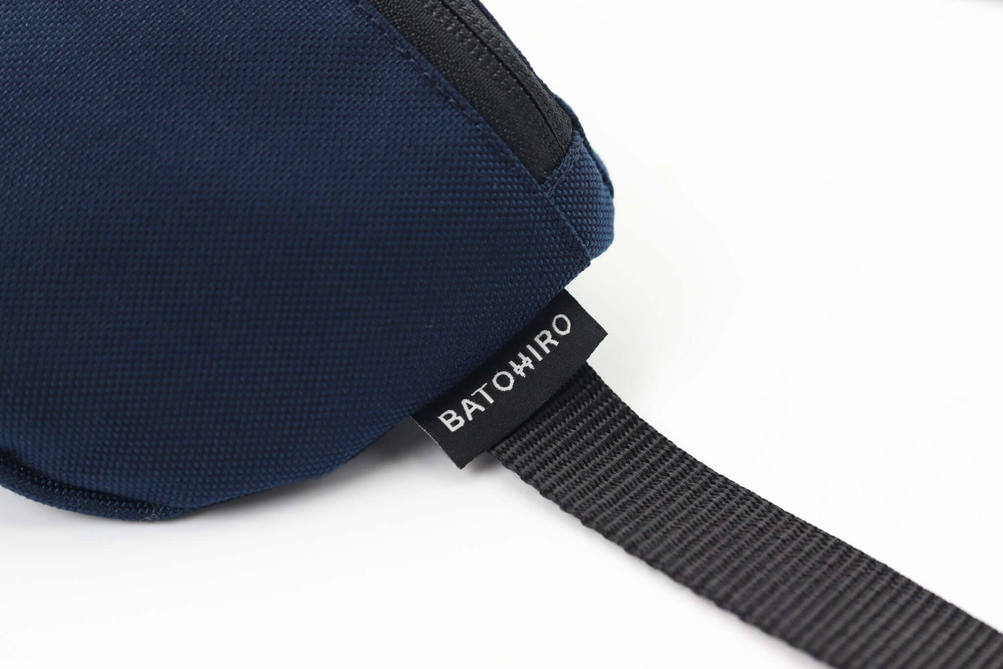 Sora 2.0 - Navy Blue showing detailed view of the fabric and strap design with BATOKHIRO label.