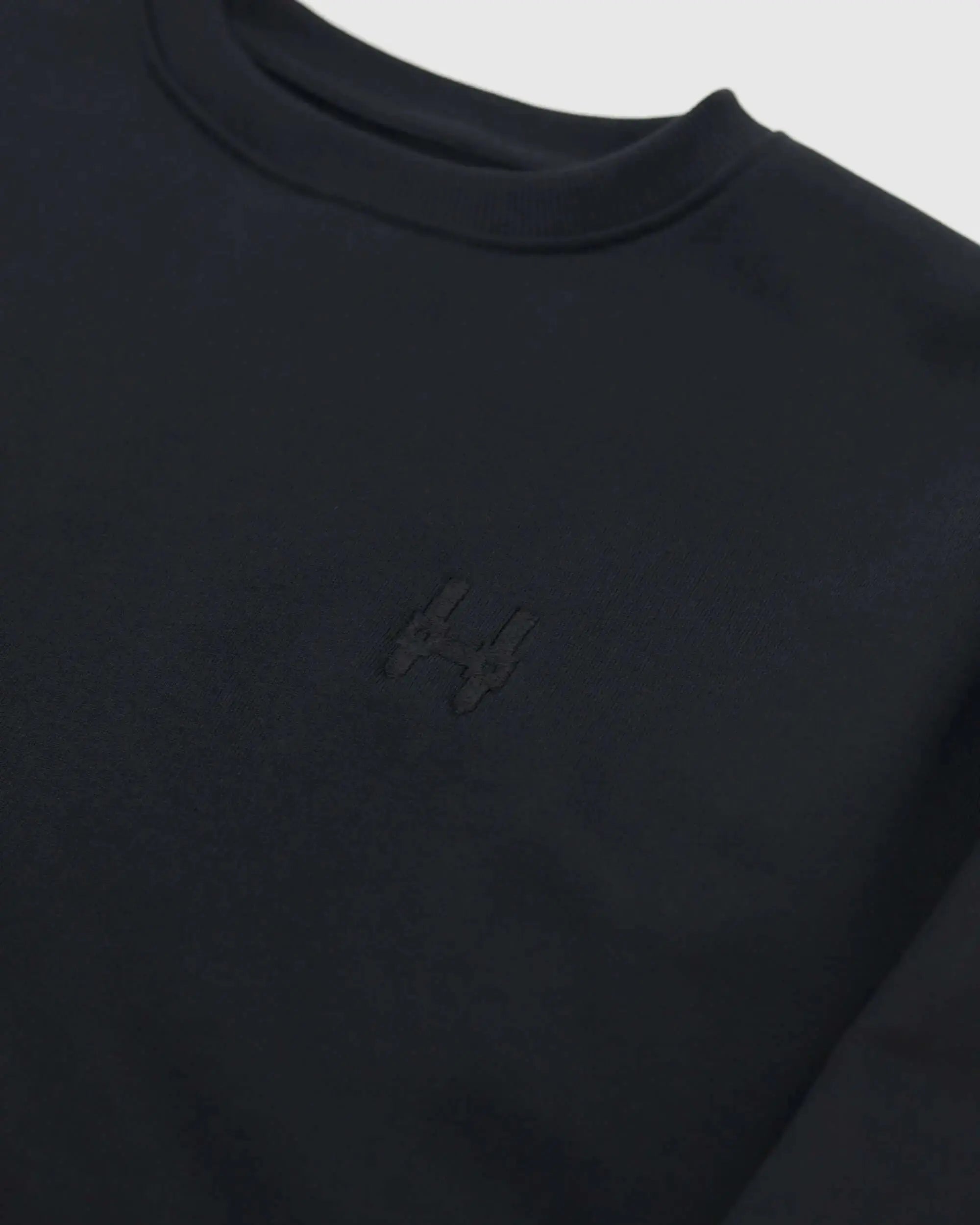 Cropped Mikina 343 - Crewneck Black Batohiro