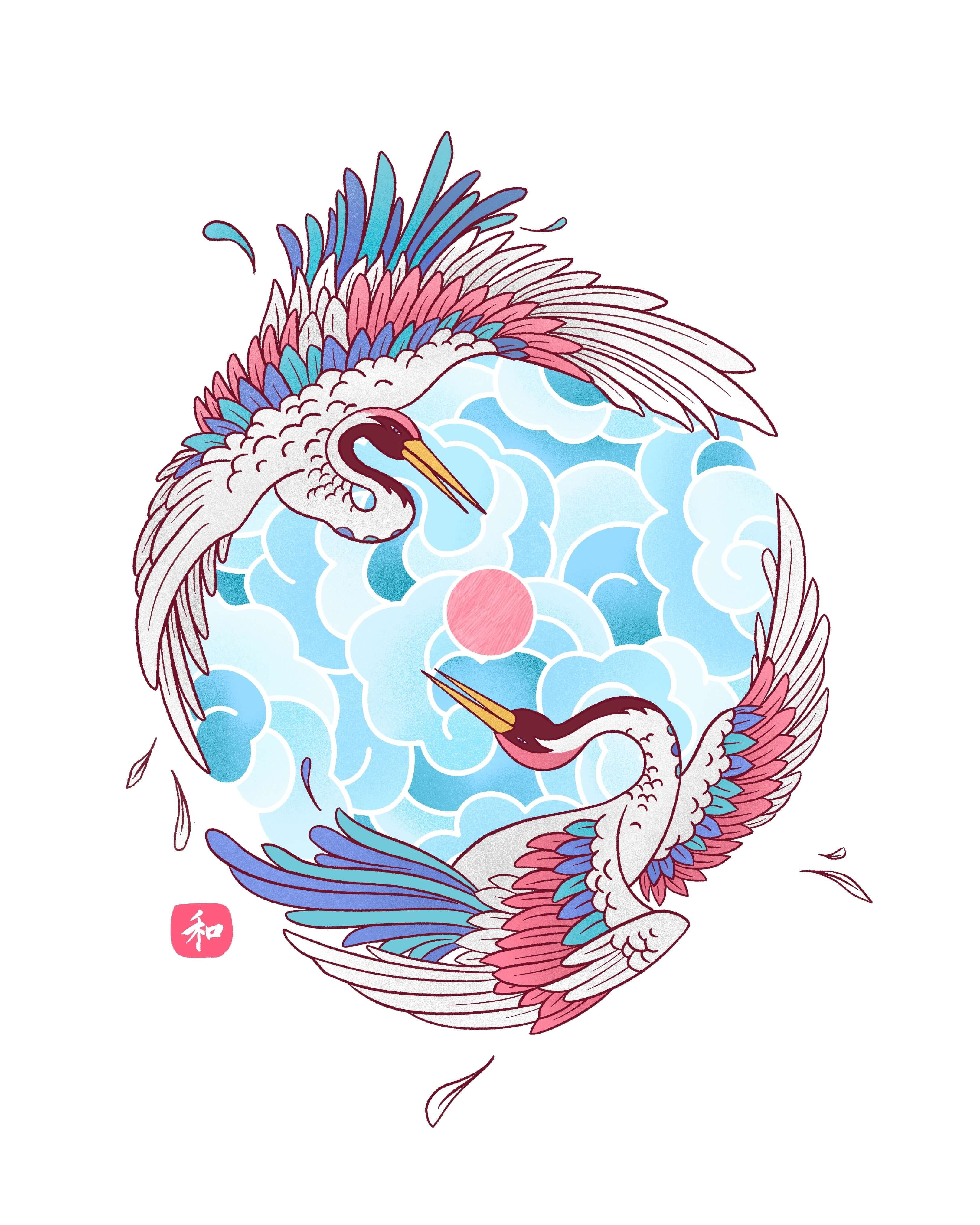 Crane - Cropped Oversized Tee