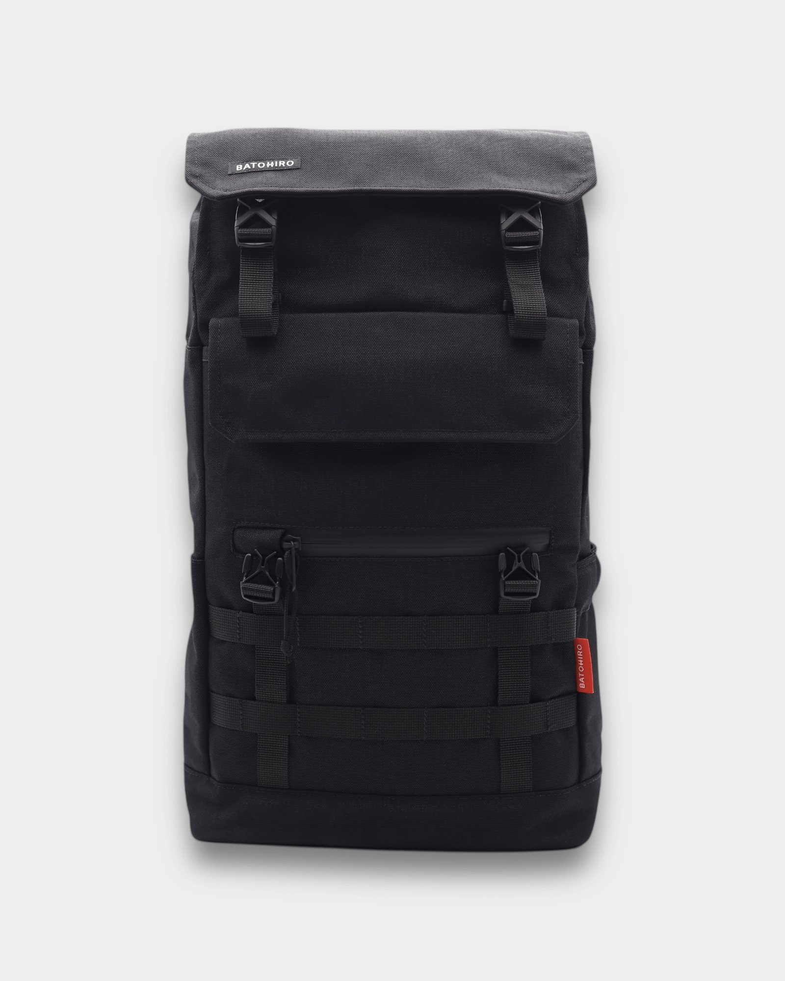Minato Lite 2.0 - Dark Black backpack made from durable CORDURA® 1000D® material, featuring stunning black design.